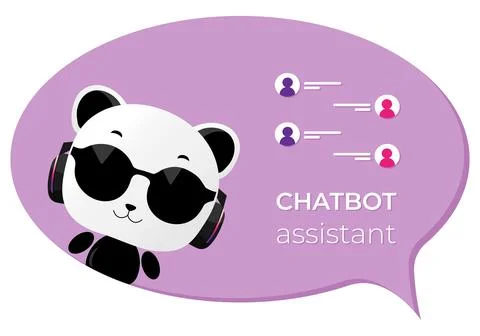 Robot shaped chatbot assistant with artificial intelligence. Cute robot Stock Illustration