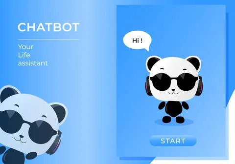 Robot shaped chatbot assistant with artificial intelligence. Cute robot Stock Illustration