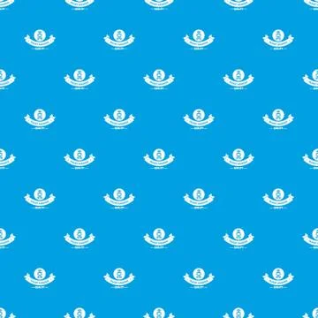 Robot smart pattern seamless blue Stock Illustration