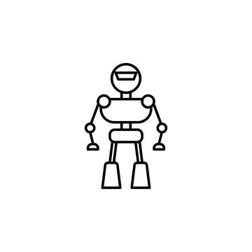 Robot, smart robot icon. Element of artificial intelligence icon for mobile Stockillustratie