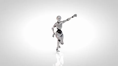 Robot sparring Stock Footage 84917789