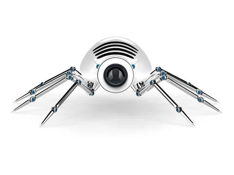 Robot Spider Android, Robotics, Technology Illustrazione stock