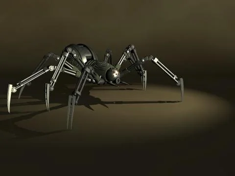 Robot spider Stock-Illustration