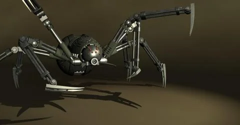 Robot spider Stock-Illustration