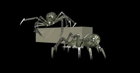 Robot spider Stock-Illustration