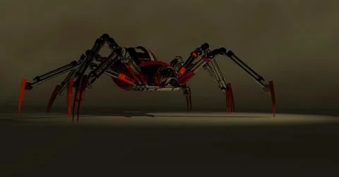 Robot spider Stock Illustration
