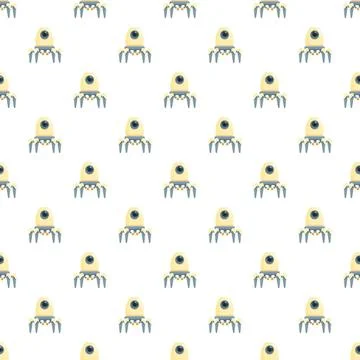 Robot spider seamless pattern for tech background イラスト素材
