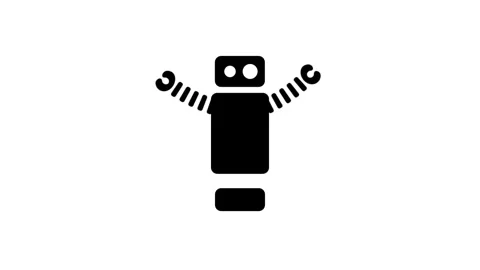 Robot Standing Still Stock Footage 335672317