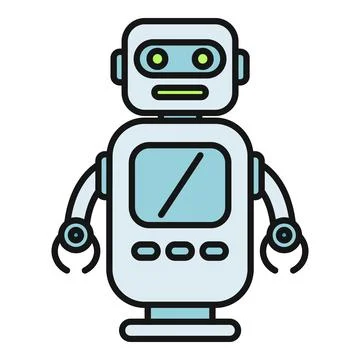 Robot standing as a symbol of modern ai innovation and automation Stockillustratie