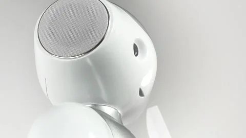 Robot with tablet Video stock 221964778