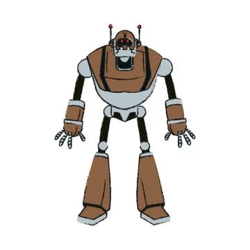 Robot technology icon image 스톡 일러스트