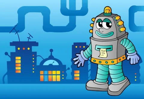 Robot theme image  Illustrazione stock