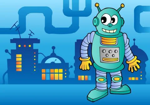 Robot theme image  Stock Illustration