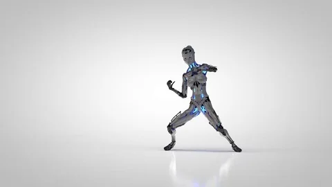 Robot Thriller Dance Stock Footage 84916045