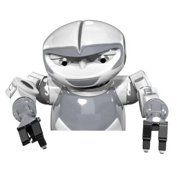 Robot Top View Promotion Illustrazione stock