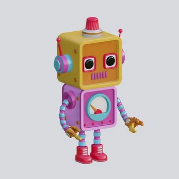 Robot toy , 3D Generate イラスト素材