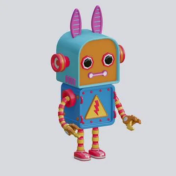 Robot toy , 3D Generate イラスト素材