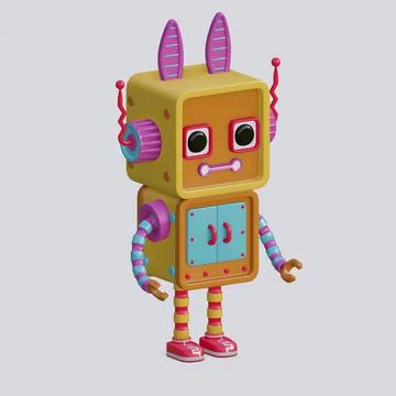 Robot toy , 3D Generate イラスト素材
