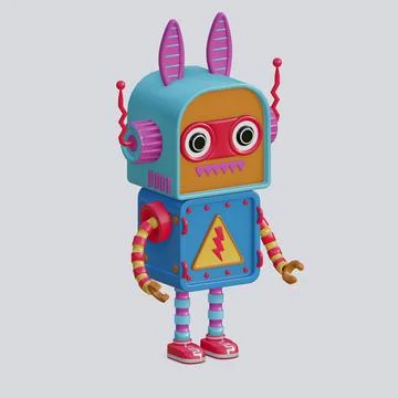 Robot toy , 3D Generate イラスト素材
