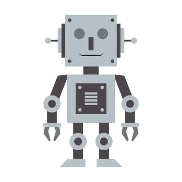 Robot toy technology cartoon Vector illustration Stock Illustration