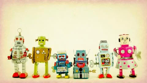 Robot toys 스톡 사진