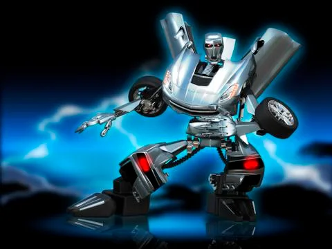Robot transformer Stock Illustration