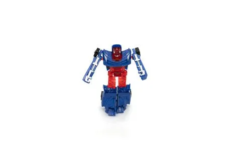 Robot Transformer isolated on white background. 스톡 사진
