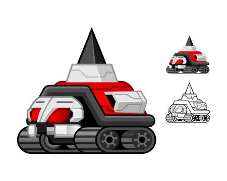Robot Turtle Cartoon Character by ridjam Stock Illustration