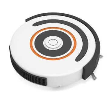 Robot vacuum cleaner 3d イラスト素材