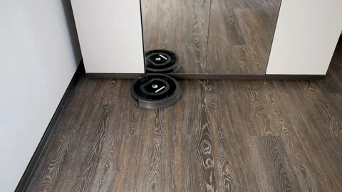 Robot vacuum cleaner Stock Footage 107922884