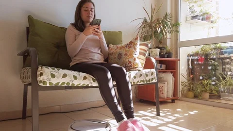 Robot vacuum cleaner Stock Footage 122580853