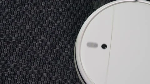 The Robot Vacuum Cleaner  Stock Footage 152305665