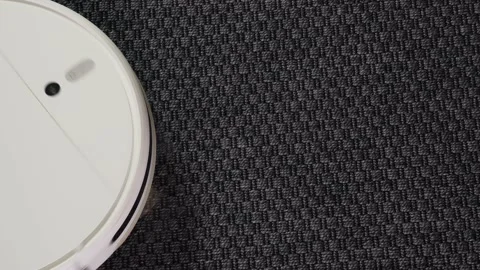The Robot Vacuum Cleaner  Stock Footage 152305667