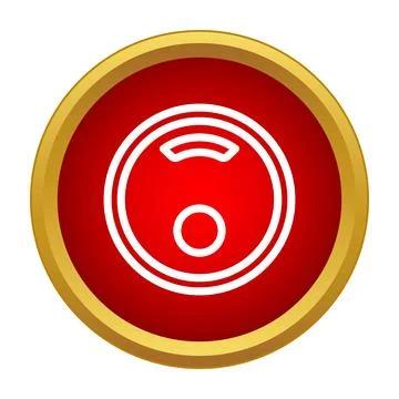 Robot vacuum cleaner icon smart home technology Stock Illustration