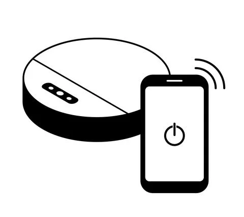 Robot vacuum cleaner. Stock-Illustration