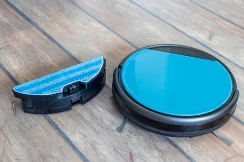 Robot vacuum cleaner with mopping functionality 写真素材