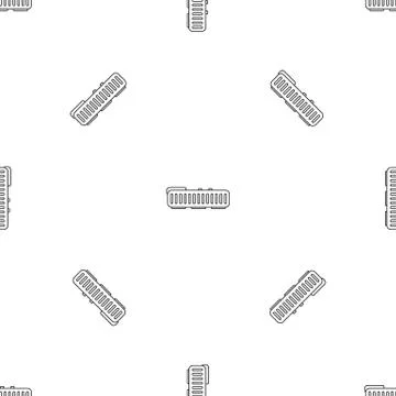 Robot vacuum cleaner pattern seamless vector Illustrazione stock