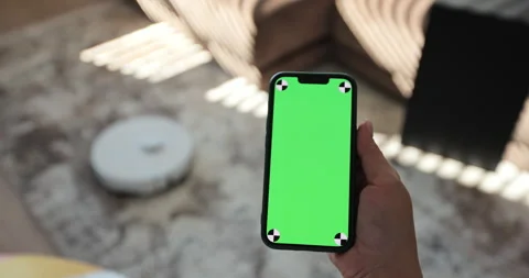 Robot vacuum cleaner performs automatic cleaning of the house at a certain time Stock Footage 252177779