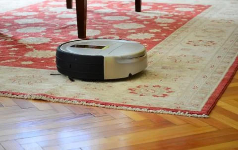 Robot vacuum cleaner Stock Photos