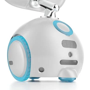 Robot vacuum cleaner. Touch screen, autonomous operation. 3d illustration. Stock Illustration