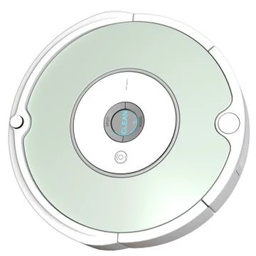 Robot vacuum cleaner on a white background. Isolate. 스톡 일러스트