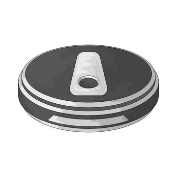 Robot vacuum illustration Illustrazione stock