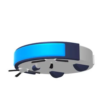 Robot Vacuum Isolated on White Stock Illustration