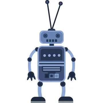 Robot vector ai assistant icon future technology 库存插图