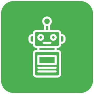 Robot Vector Icon Design Illustration Stock Illustration