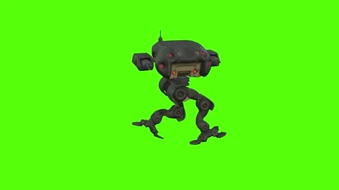 Robot Walk Left Green Screen Animation 4k Rendering Vídeos de archivo 263272935