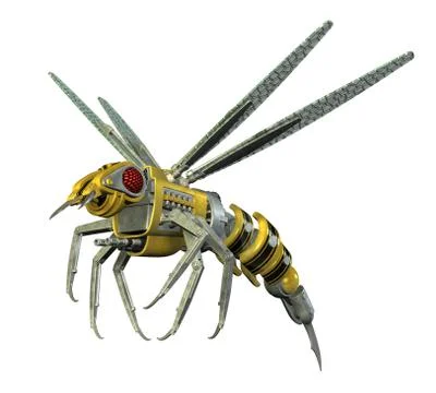 Robot Wasp Stock Illustration