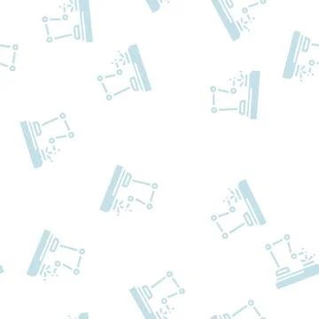 Robot welder glyph vector seamless pattern Illustrazione stock