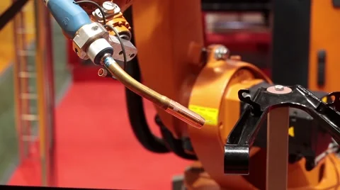 Robot welding process Stock-Footage 58890118