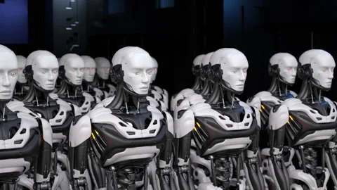 Robot workers Stock Footage 149406123